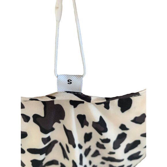 🍒 2/$20 🍒 Small NWT Black & White Cheetah Print Boho Dress, Spaghetti Strap - Picture 6 of 7